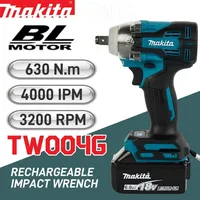 Makita TW004G Electric Brushless Electric Wrench, High Torque Impact Wrench, Wind Cannon, Auto Repair Electric Tool