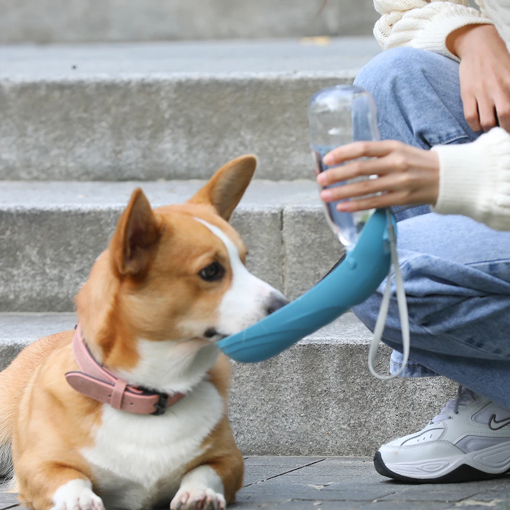 HOOPET Dogs Go Out Kettle Drinker Portable Water Cup Drinking Water Feeder Pet Accompanying Cup Water Bottle Walking Dog Supplie