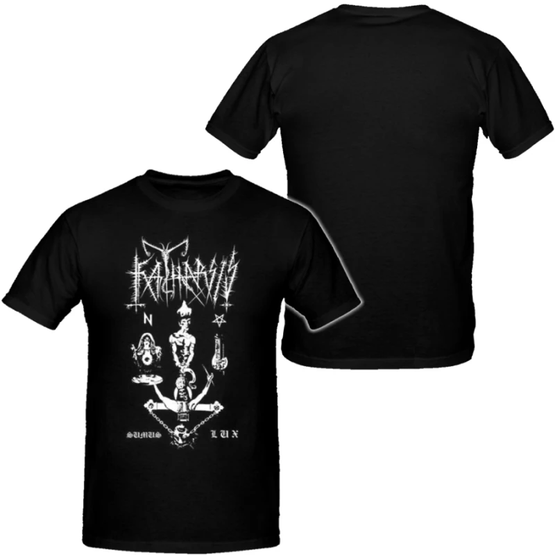 Katharsis Style Band Mens Hip Hop Heavy Metal Tshirts Cotton Shirt Unisex Summer Short Sleeve Fashion Brand Tee Vintage Tops