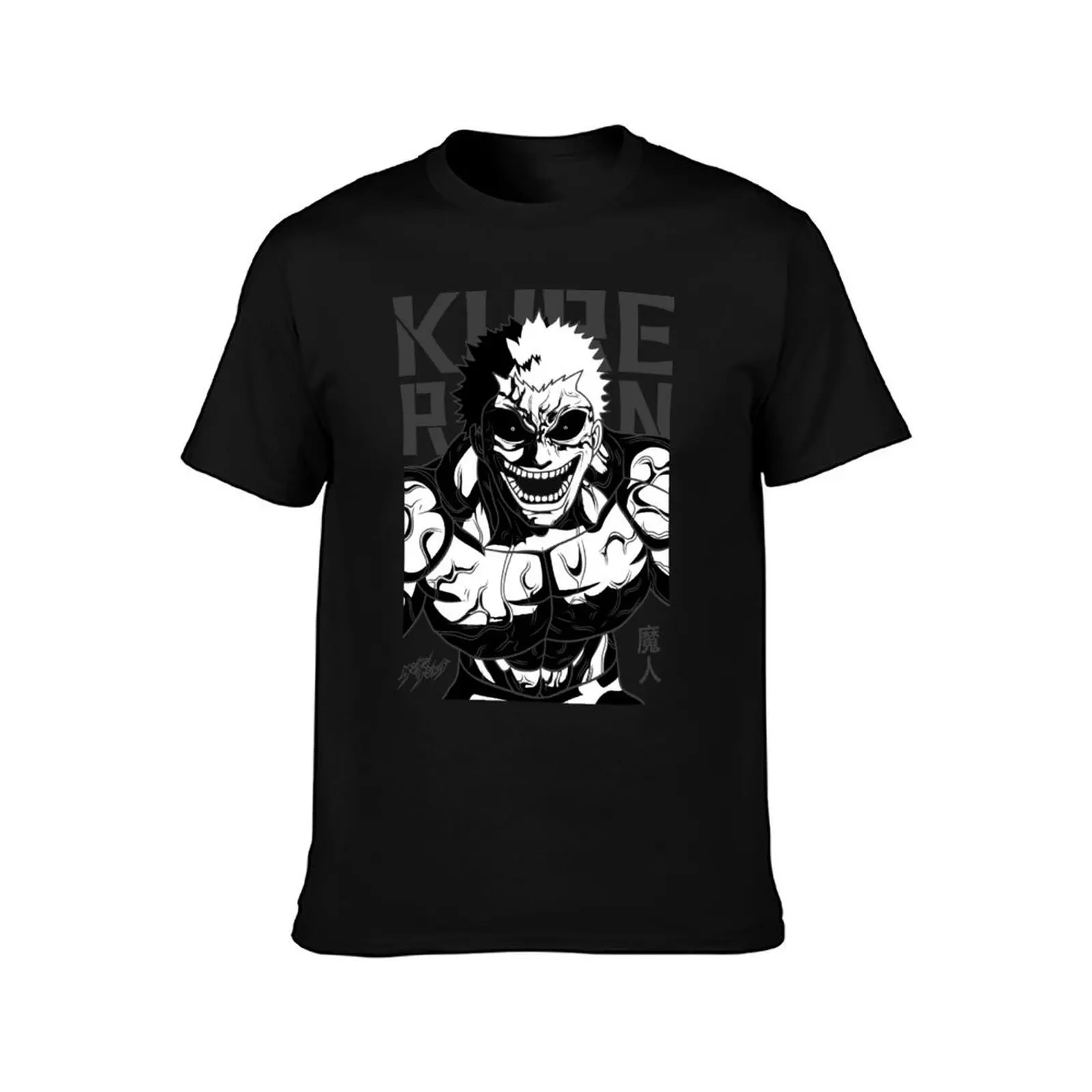 Raian Kure THE DEVIL - KENGAN - ASHURA - OMEGA Manga Anime Design T-Shirt Short sleeve tee oversizeds mens t shirt