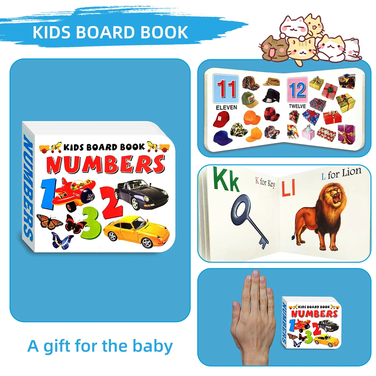 Children's Pocket Learning Book Tiny Specification Design Letters and Numbers Learning Helps Children Enhance Cognition Gifts