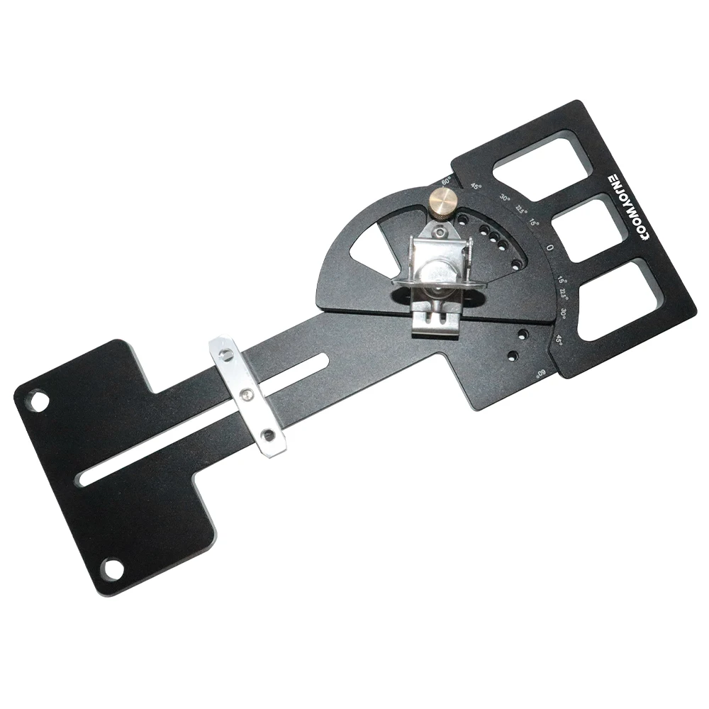 

ENJOYWOOD XY-GDJ008 120° Guide Rail Auxiliary Aluminum Alloy Multi-Angle Guide Rail Clamp Compatible for Makita Festool Track