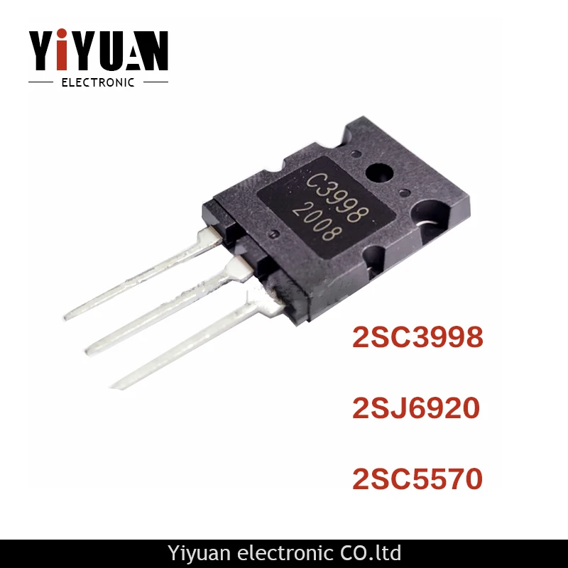 

10PCS NEW 2SC3998 C3998 25A 1500V 2SC5570 C5570 28A 1700V 2SJ6920 J6920 25A 1500V TO-3PL High power triode for ultrasonic