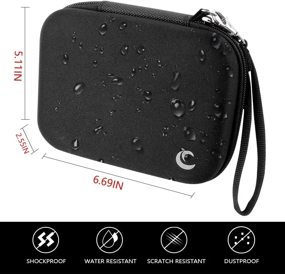 حقائب تخزين منظم البطارية الصلبة الصيفية حقيبة حمل - تحمل 32 × AA، 20 × AAA، إجمالي 52 بطارية [الاختبار غير متضمن]