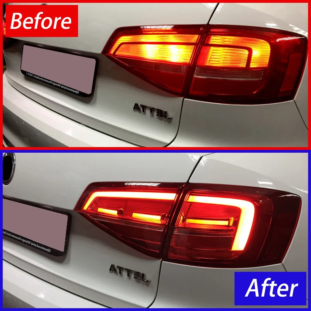 For 2015-2018 Jetta Mk6 Sagitar Car Taillights Assembly Upgrade New Style High Quality LED Taillights Plug and Play Accessories