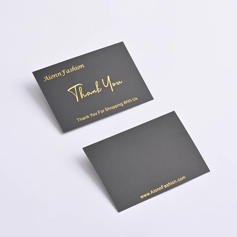 20 0.Zhang.Custom.Custom Luxury Sustainable Cardboard Thank You Card Printed Business Card Small Clothing Businesses