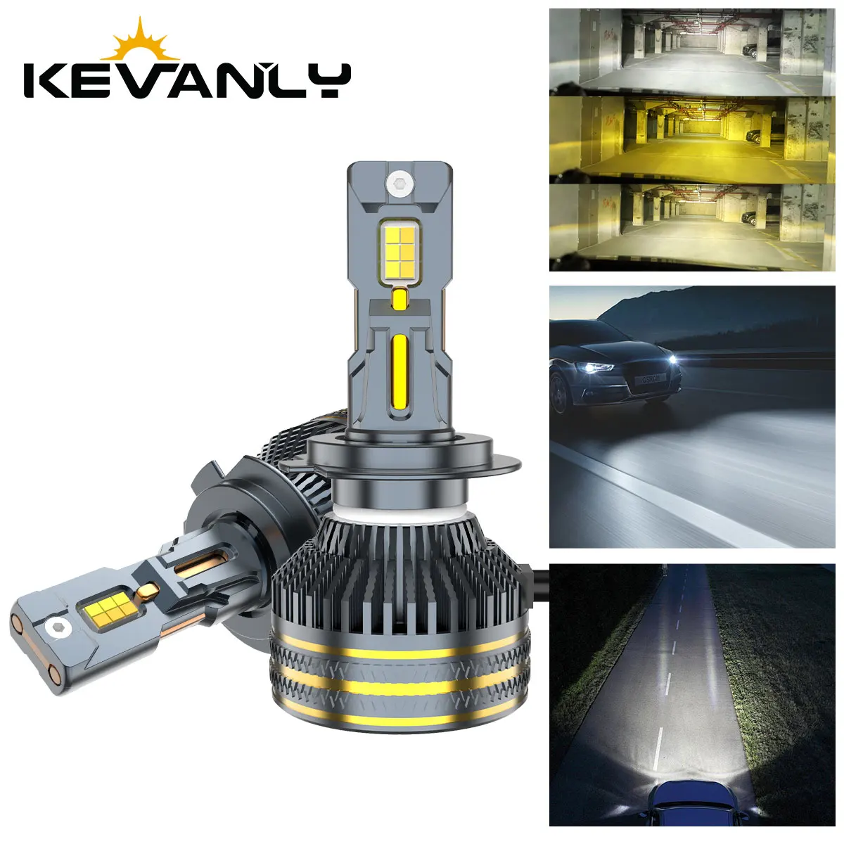 

110W CSP chip 3000k/4300k/6000k 4 Copper Tubes Car LED Headlight h4 h7 h1 LED headlight 9005 h11 led light External Drive 12-24V