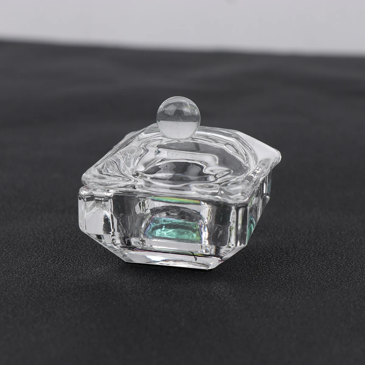 2 szt. Małe miseczki do paznokci wykonane z wysokiej jakości szkła, kompaktowy rozmiar dla łatwego przenoszenia, idealne do mieszania wszystkich płynów akrylowych i...