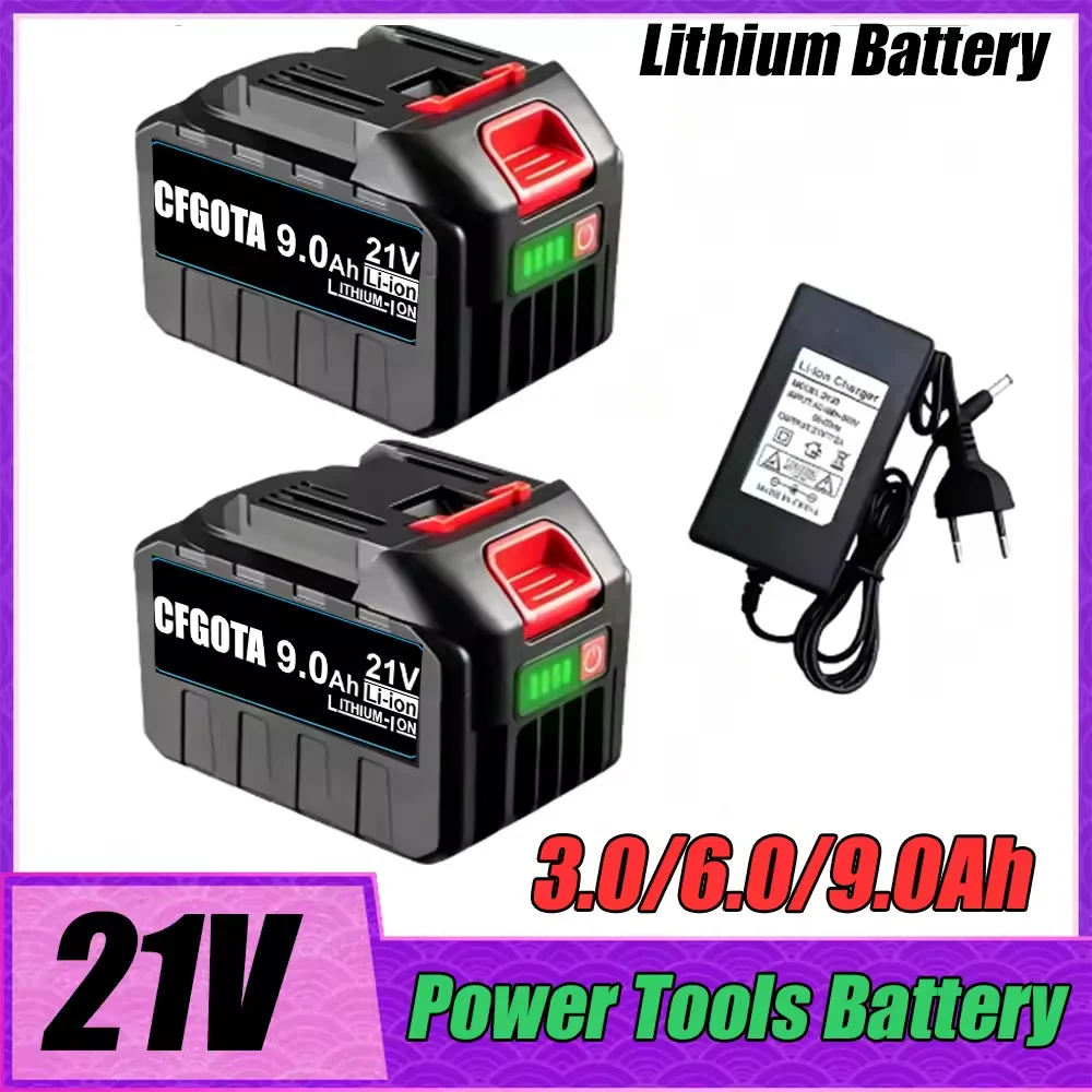 NEW 21V Rechargeable Lithium Battery,High Capacity Cordless Electric Power Tool Battery for Makita 18V Tool Replacement Battery