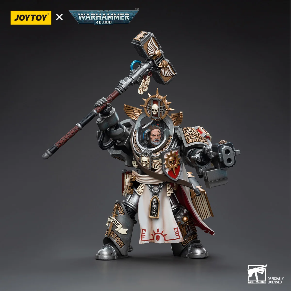 Milwauin Stock milwaujoytoy Warhammer 40k Grey Knights Grand Master Voldus 1/18 Collection giochi di Anime Figure Toys Set di modelli militari