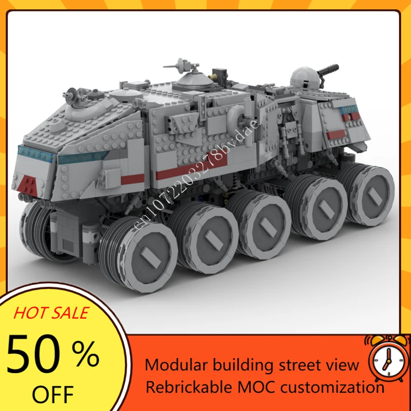 

1531PCS Turbo Tank Space War Military MOC SpaceShip Battle Model Puzzles Architecture DIY Birthday Assembly Toy Christmas Gift