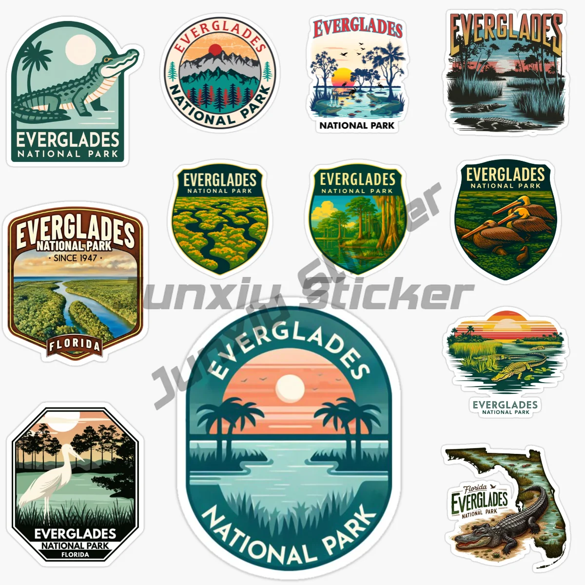 

Everglades National Park, Florida, USA Scenic Car Sticker Vinyl Self-Adhesive Decorative Decal