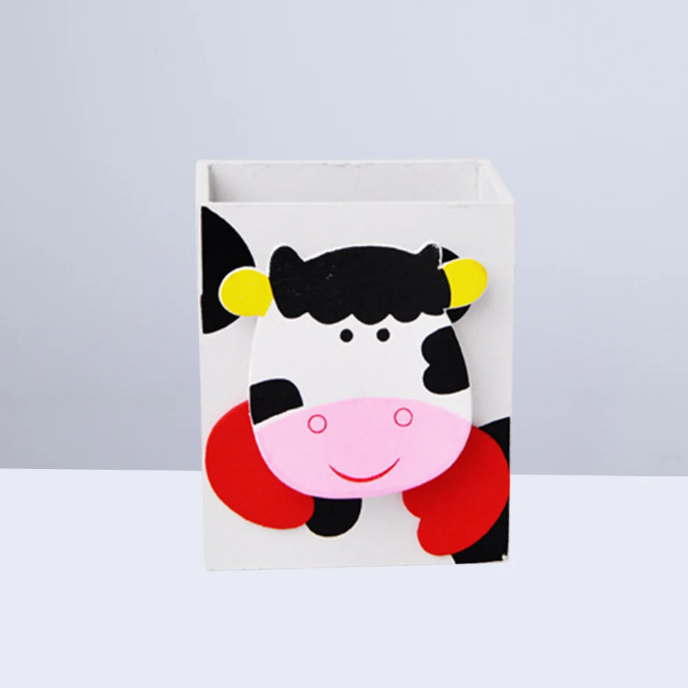 Cartoon Animal Pen Holder Cute Kawaii Desk Accessories Lightweight Portable Sturdy Structure Organize Desk Table Pencil