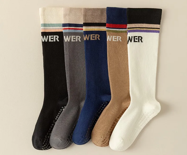 30 Pairs Yoga Calf Socks Non Slip Cotton Socks Professional Sports Floor Socks for Women Customized Packaging Logo Printing