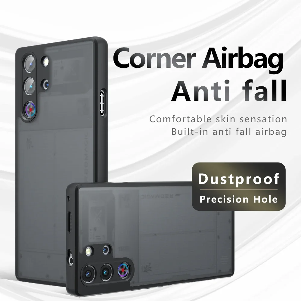 Skin Sensation Airbag Anti Drop Case Cover for ZTE Nubia Red Magic 10 Pro Mircropyle Back Case Cover Para Fundas Red Magic 9 Pro