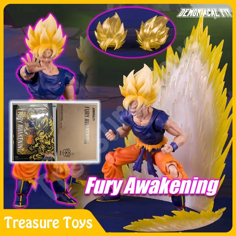 

Demoniacal Fit Son Goku Figure Dragon Ball Z SHF Super Saiyan Son Goku Anime Action Figure Figurine Fury Awakening Toys Gifts