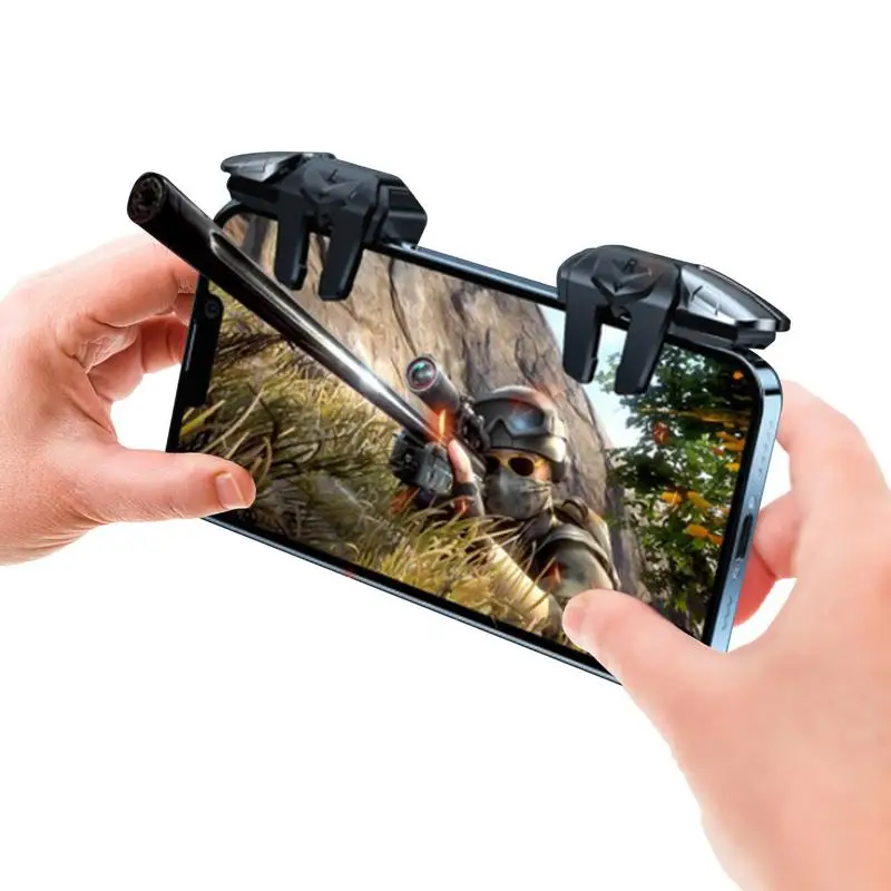 Six-Finger Linkage Game Trigger Anti-Slip Design Phone Gaming Controller Easy To Use Mobile Game Physical Mechanical Button