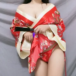 Plus Size Sexy Cosplay Japanese Kimono Cheongsam Uniform Mini Dress Women Lingerie Erotic Costumes Outfit Erotic Pajamas