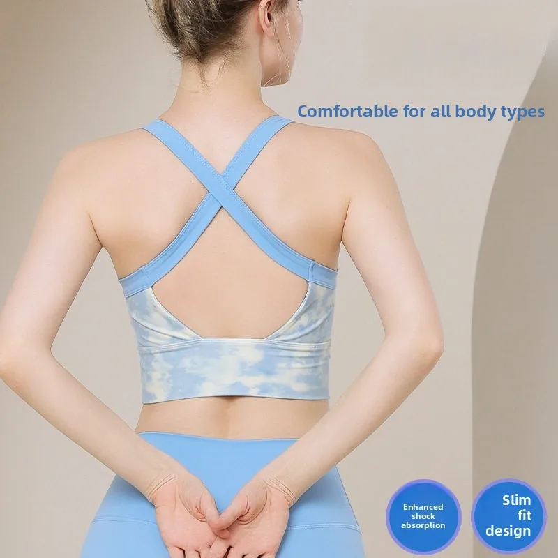 

Спортивный бюстгальтер High Intensi, женская одежда для йоги и фитнеса, жилет с впитывающей нагрудной подушечкой, топ, летнее трансграничное нижнее белье