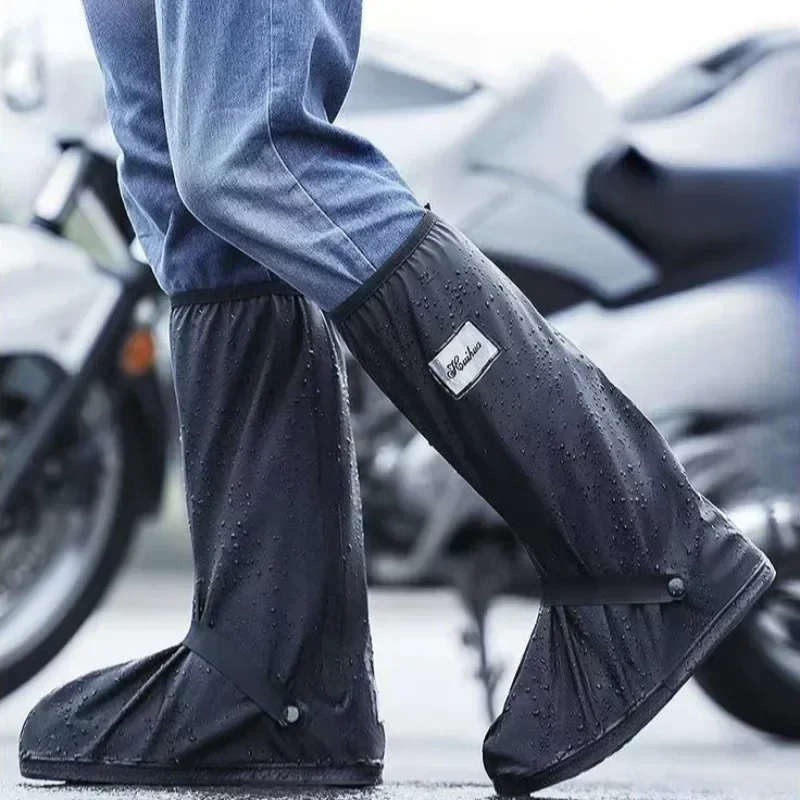 Covers Pvc Waterproof and Non-slip Men\'s Rain Boots Light Weight Galoshes Male Shoes City Fishing High Quality Low-heel Loafers