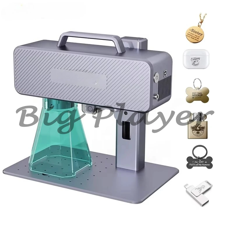 

Desktop Mini Handheld Industrial Engraving Machine Metal Marking Printer Fiber Laser Marking Machine