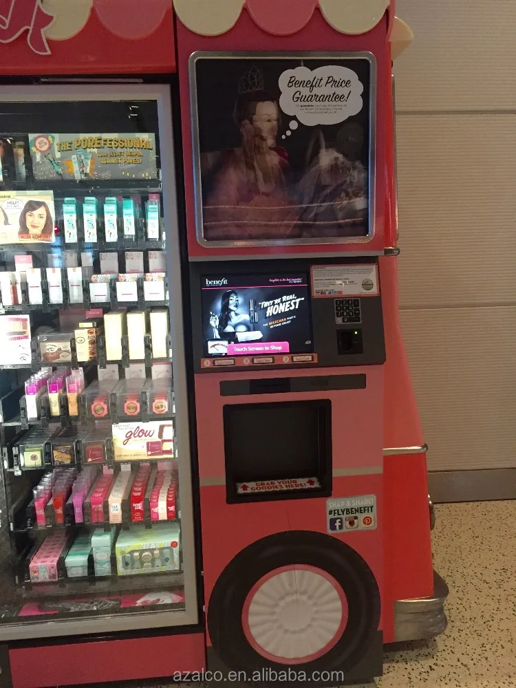 آلة بيع حزمة الشعر من بيوتي آي لاش آلة بيع مستحضرات التجميل الأوتوماتيكية في الهواء الطلق مع الإدارة عبر الإنترنت #3