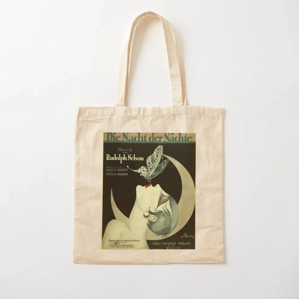 

Vintage Art Deco Song Sheet Tote Bag shoping bag the tote bag tote screen Woman shopper