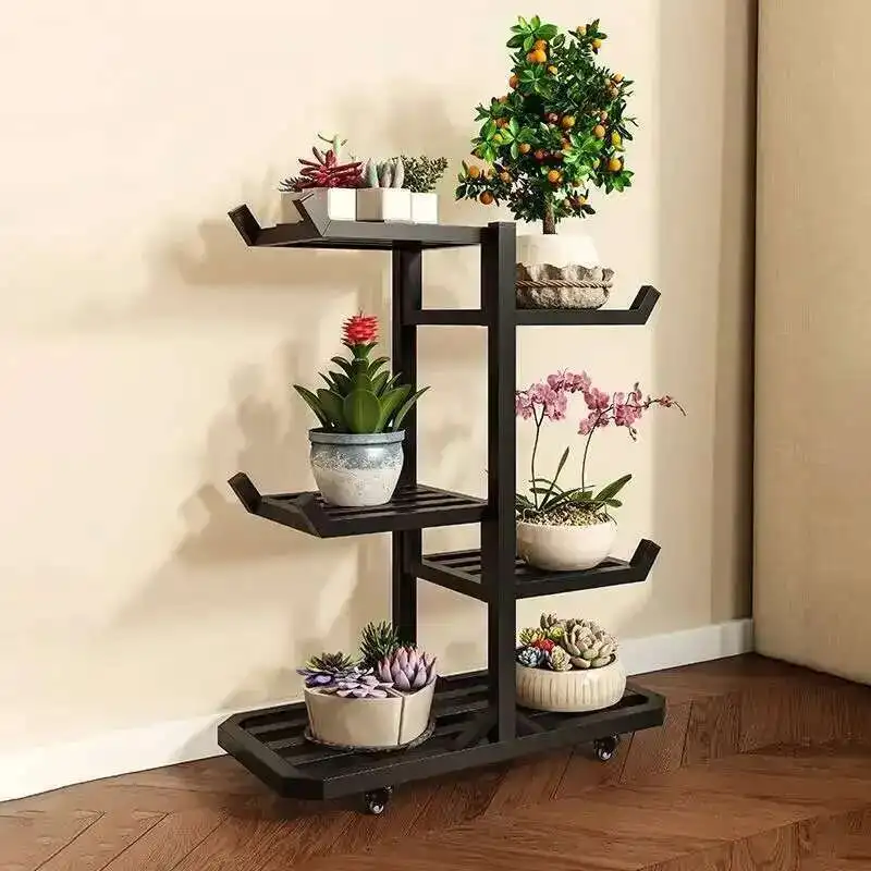 

Flower Stand Floor-to-ceiling Living Room Flower Pot Stand Multi-layer Flower Stand Indoor and Outdoor Reinforcement FlowerShelf