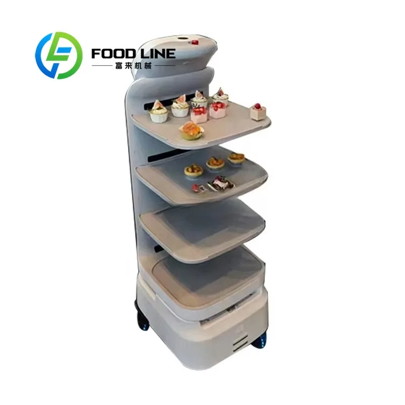 Intelligent Leadership Restaurant Robot Waiter Service / Delivery Robot Restaurant / Robot Dish Delivery