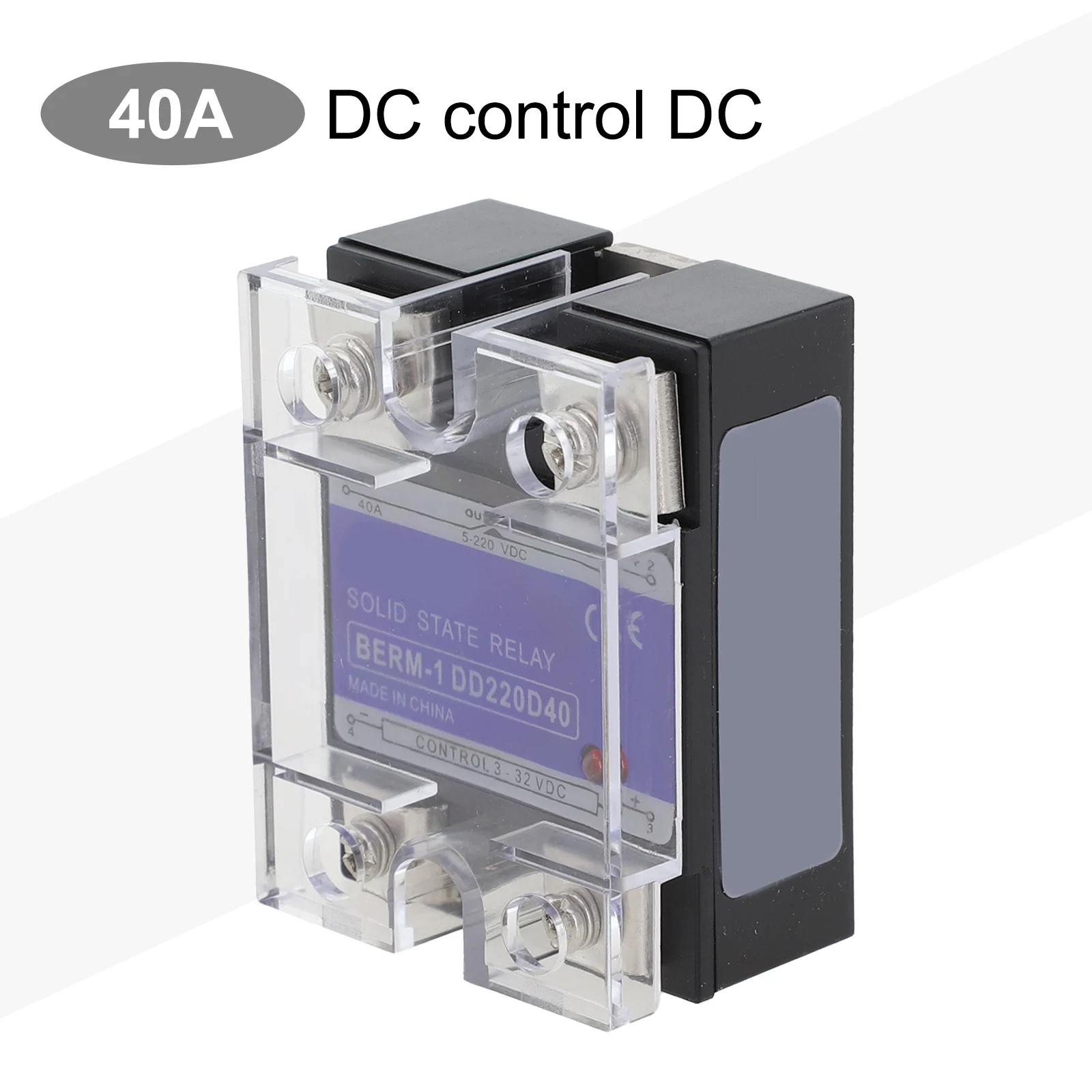 

SSR Single Phase Solid State Relay DC-DC 3-32VDC Control Voltage 10A - 100A Electrical Appliances And Testing Equipment Parts