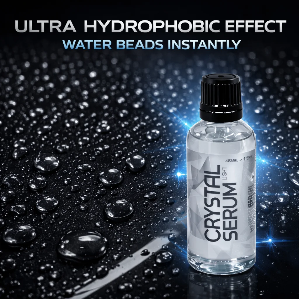 Crystal Serum Light Ceramic Coating for Cars Protect Car Paintwork High Shine Easy To Apply 30ml 5 Years Durability