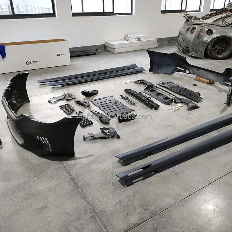 شحن سريع مجموعات بودي لسيارات BMW الجديدة 5 Series G G30 G38 G68 M5 مصد السيارة المحيطي مصبغة الجناح الجانب تنورة الملحقات