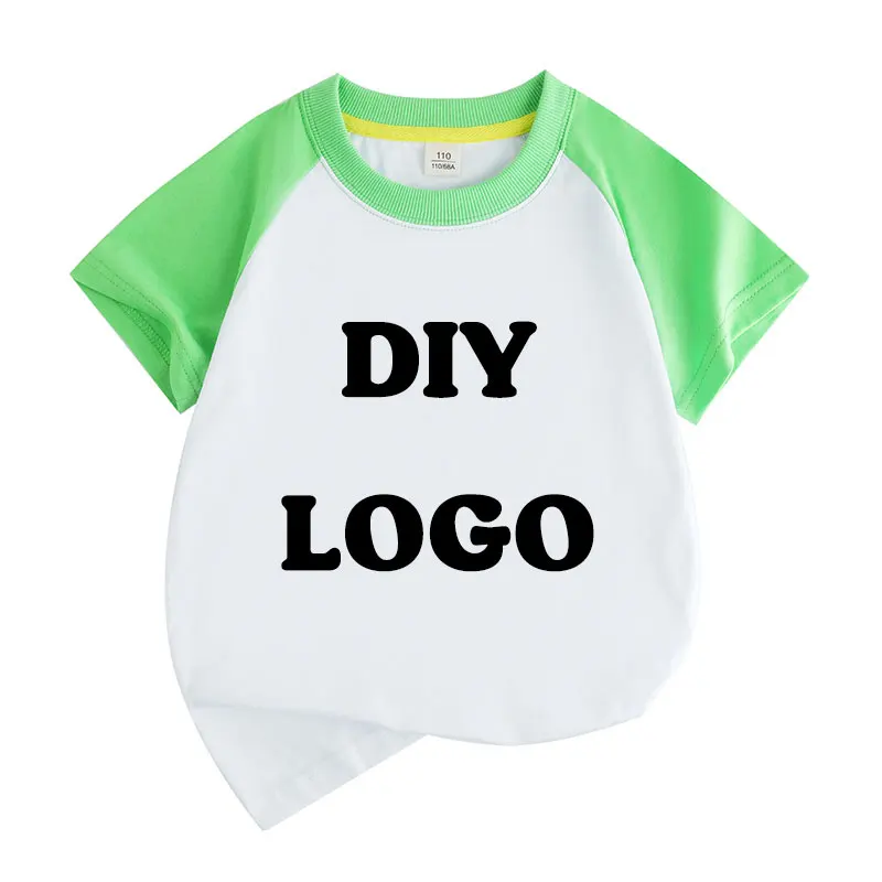 Summer raglan Short-Sleeved O-Neck T Shirt Fashion 3D Printing T-Shirt Custom Your Exclusive Tshirt Diy Children Size Tops Tee