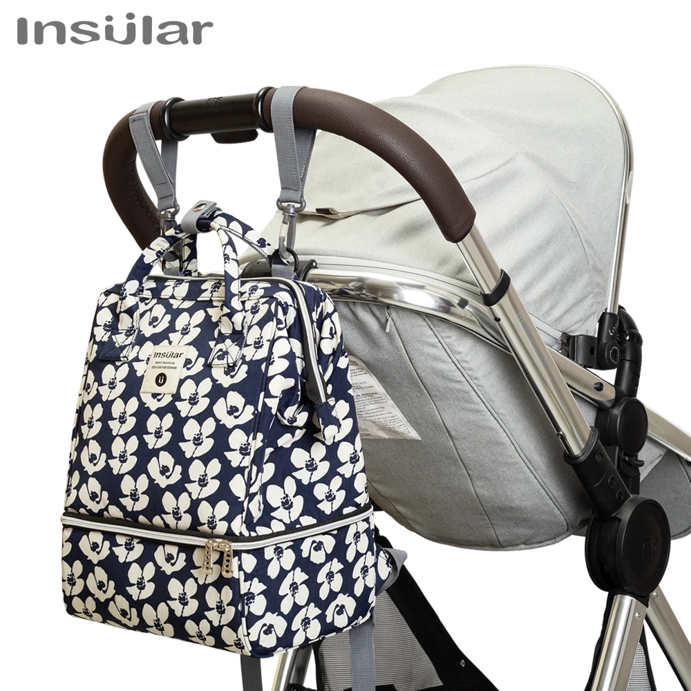 Insular Baby Diaper Bag Multifuntion Nappy Stroller Backpack Maternity Mummy Bag Baby Waterproof Diaper Changing Bag Backpacks