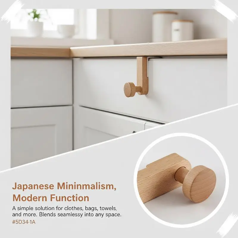 1/6Pcs Premium Stainless Steel Door Hooks Rustproof Storage Hanger for Coats Towels Keys Clothes Balcony Bathroom Home
