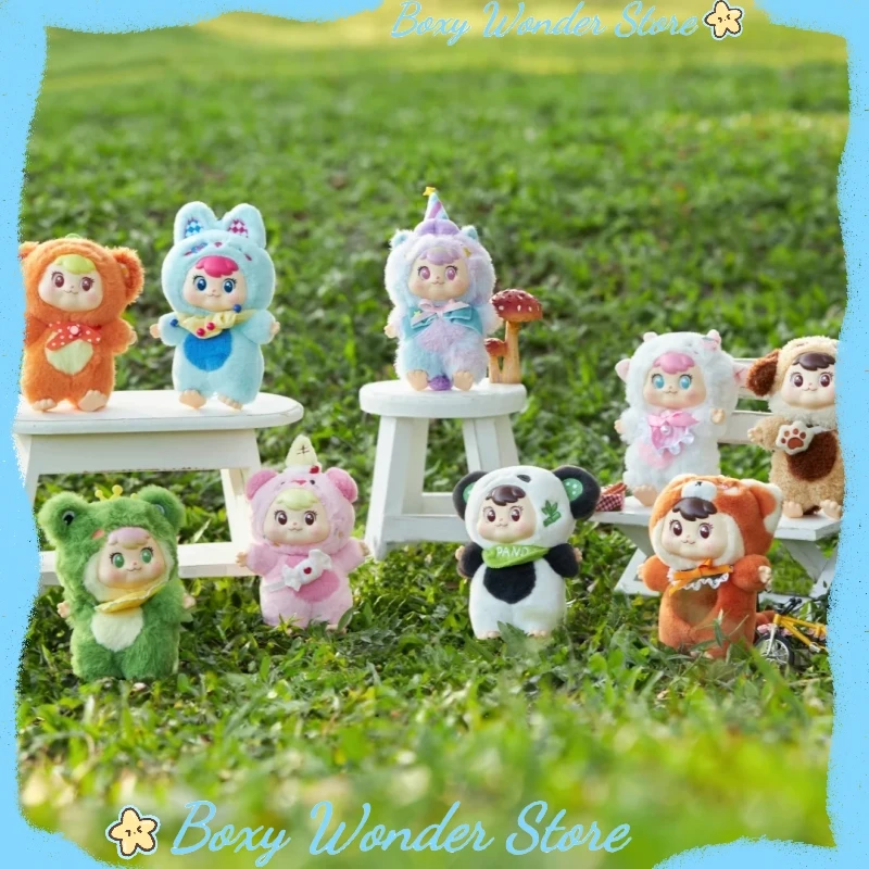 

Друг овца Аджио приключения с очаровательными друзьями серии сюрприз слепая коробка милая кукла рюкзак кулон Kawaii фигурка ягненка