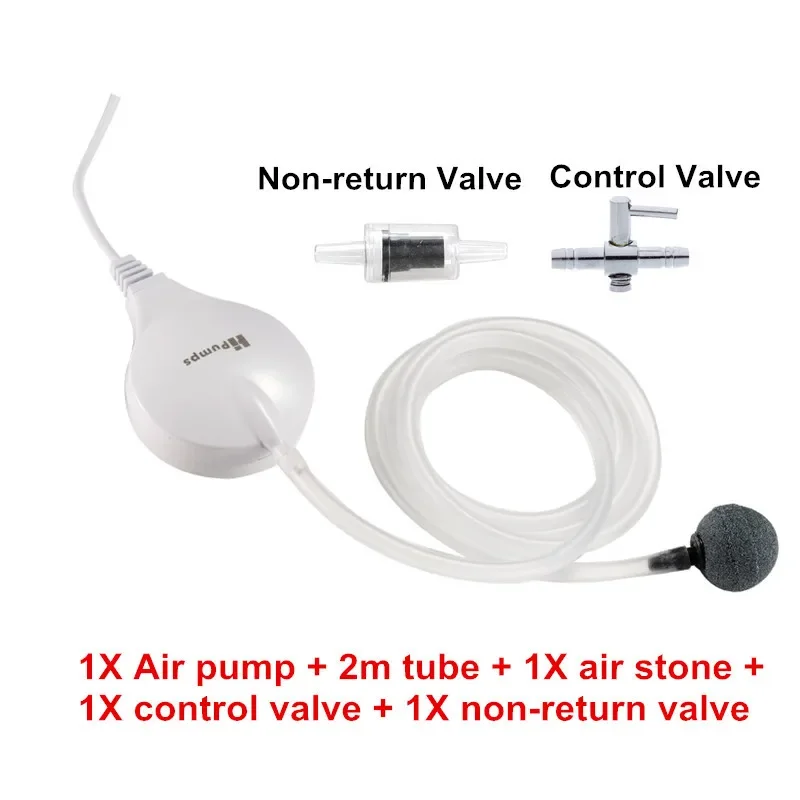 Silent Aquarium Air Pump Hang on Mini Air Compressor Low sound For Nano Fish Tank Plant Tank Oxygen Maker Pump