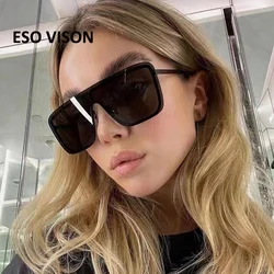 Eso Vision Man's Brand Fashion Sunglasses Black Women's Oversized Beach Shades For Sale Discount with case Wholesale