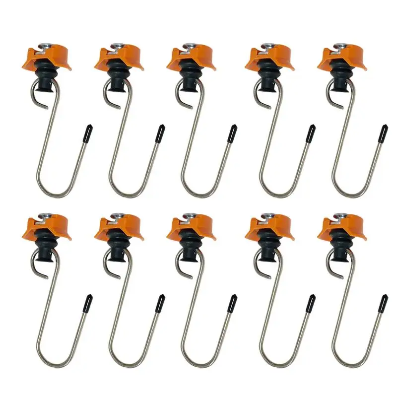 

S Track For Truck Tie Down 10pcs Track Accessories Multi-Purpose Tie Down Rings For Motorcycles Atvs Tractors