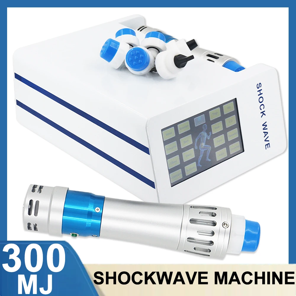 300MJ Shockwave Therapy Machine 7 Heads Effectively Therapy Arthritis Pain Massage Relaxation Relieve Body Fatigue Shock Wave
