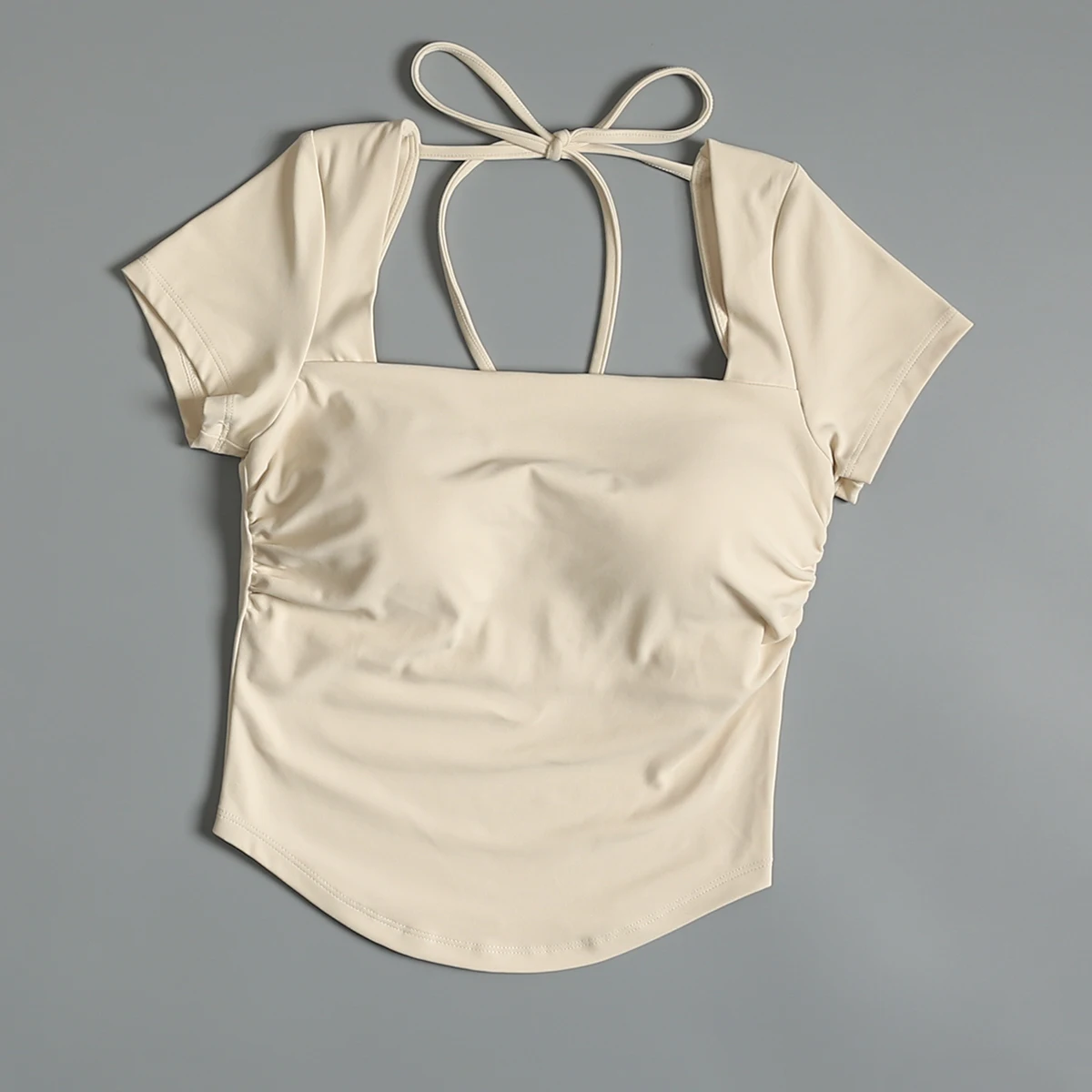 Short-sleeved women's summer new style stylish slimming running quick-drying suit tight yoga bodysuit