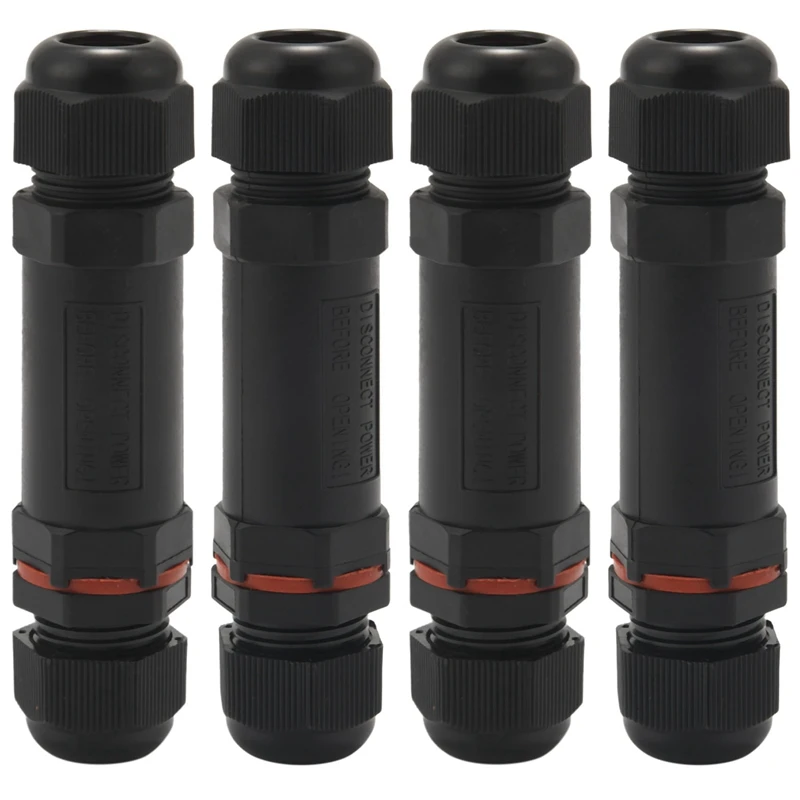 Promotion! Waterproof Junction Box Outdoor Cable Connector - 4-Pack IP68 Connector External Sleeve Couple