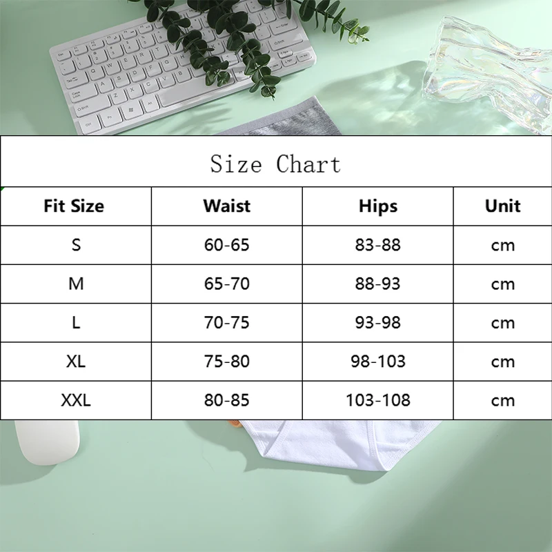 FINETOO 4 ks Dámské kalhotky s vysokým pasem, bavlněné bezešvé spodní prádlo, plus velikosti, prodyšné sexy spodní prádlo S-XXL, pohodlné kalhotky - náhled 6