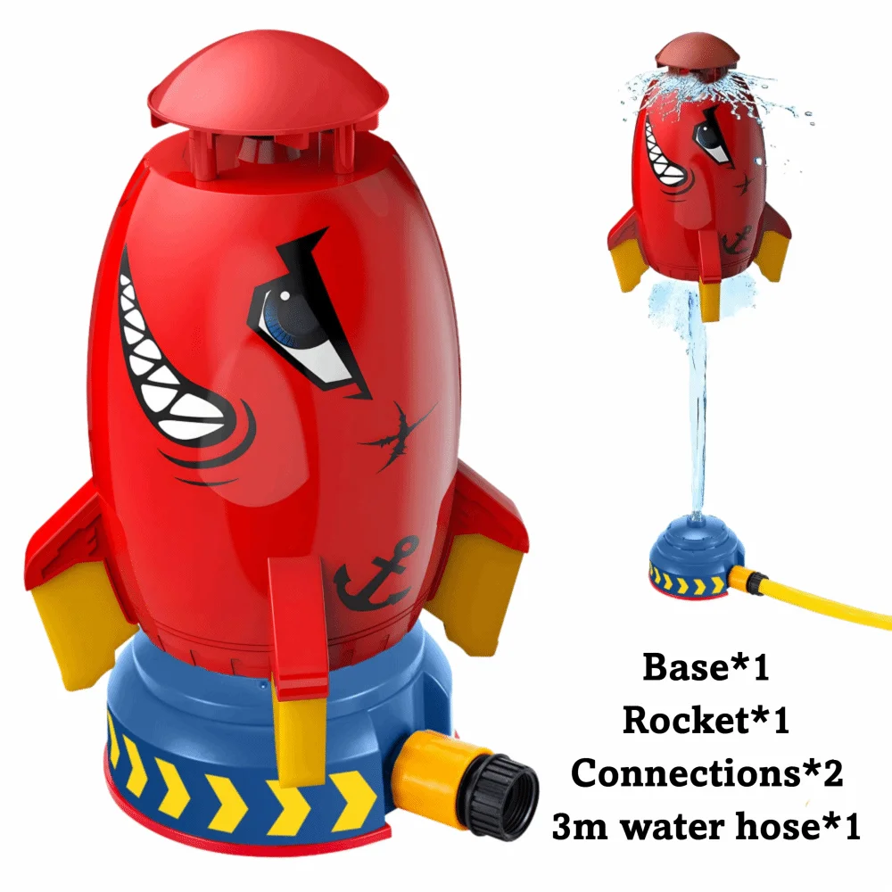 

Full Set Liftoff Sprinklers Kid Toys Cartoon Pattern with Base and Connector Water Play Spray Toy 3m Water Hose
