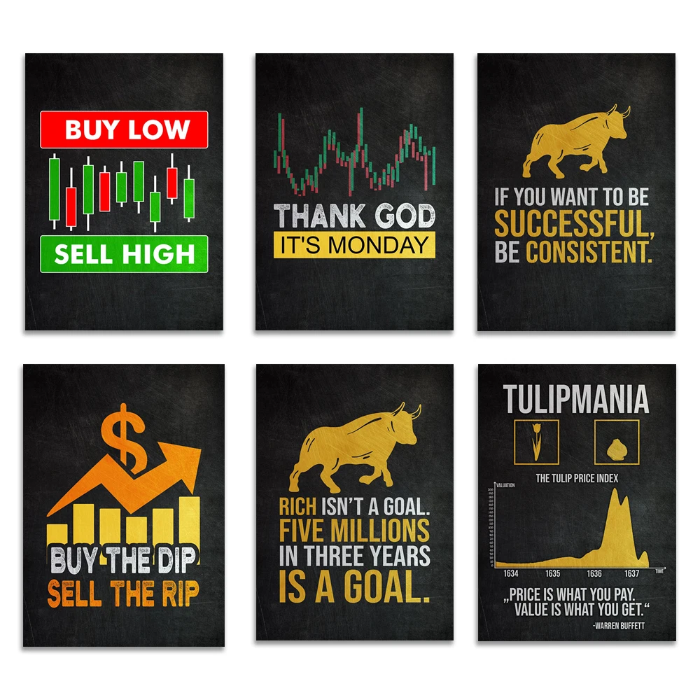 Home Office Marketing - Bull VS Bear Stock Market Inspirational
