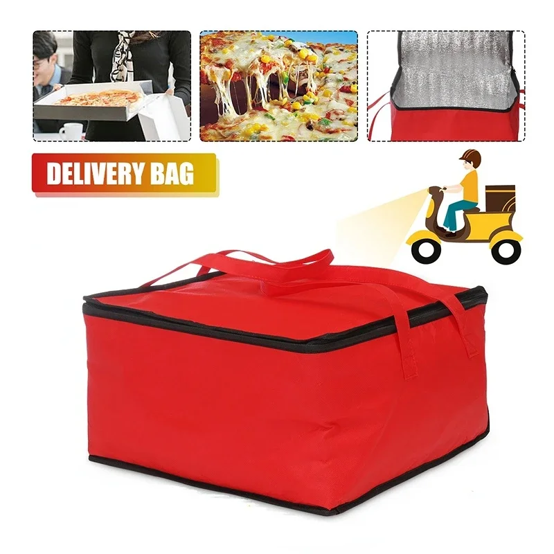 Bolsa aislante impermeable, bolsa térmica plegable para Picnic, paquete de hielo portátil, entrega de alimentos, bolsa de Pizza