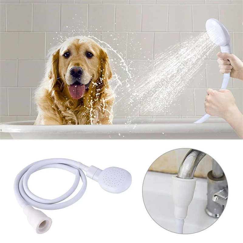 Portable Faucet Shower Sprinkler Drain Filter Hose Sink Wash Head Shower Extender Bathroom Pet Bath Cleaning Supplies