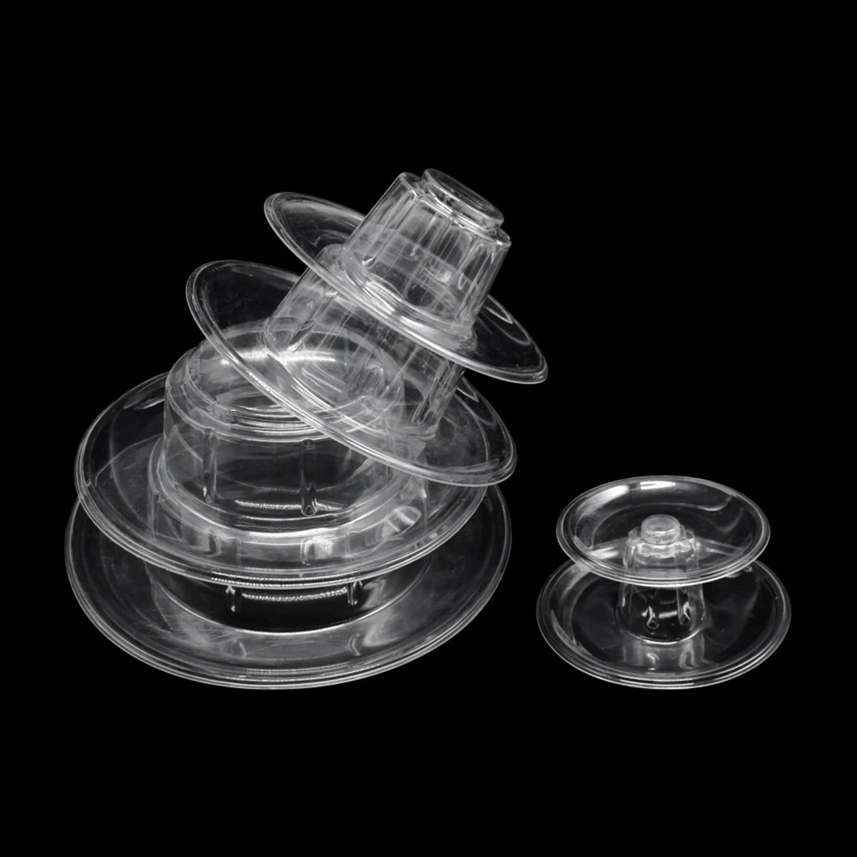 

ABUN-2X 10 Tier Cupcake Holder Stand,Round Macaron Tower Stand,Clear Cake Display Rack For Wedding Birthday Party Decor