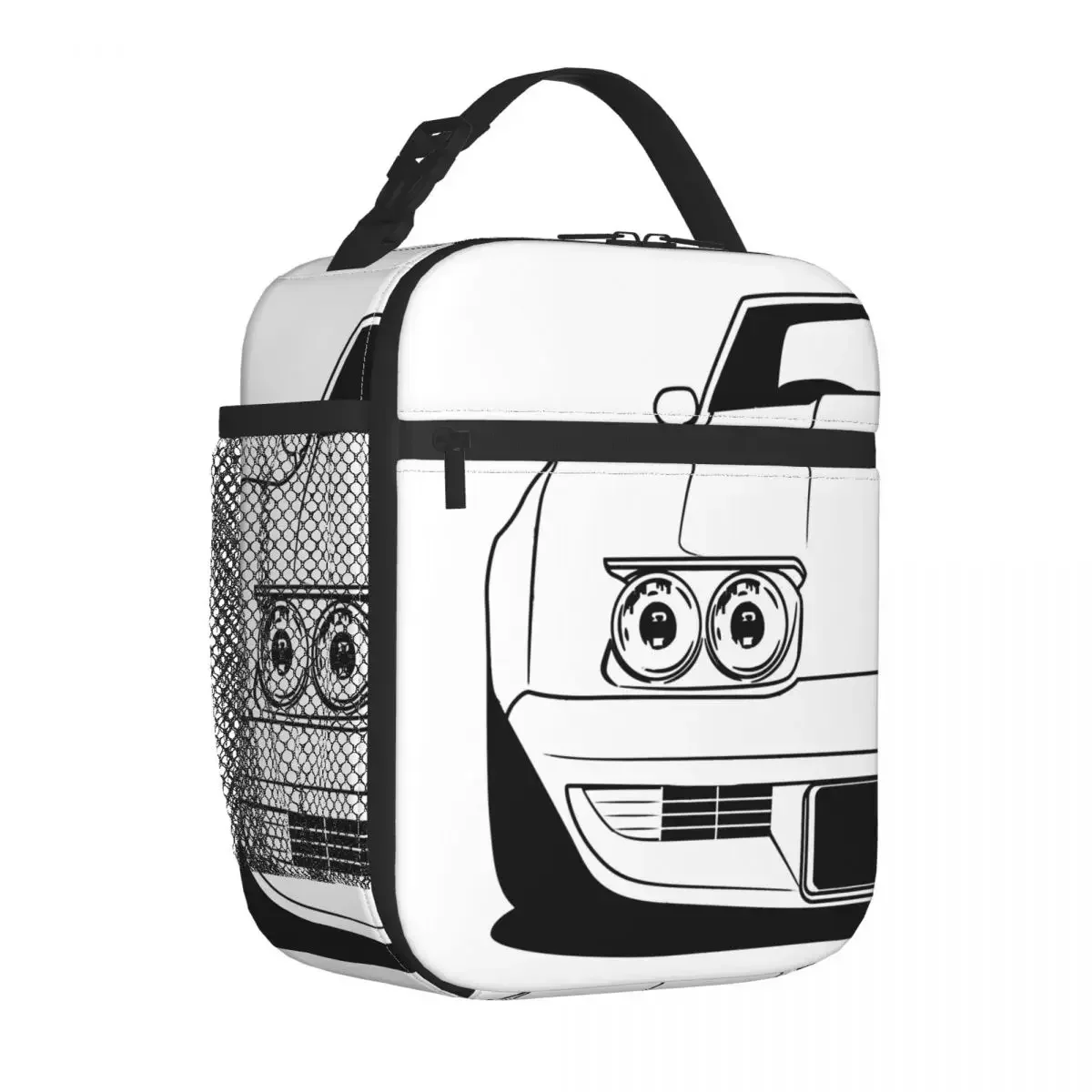 

Corvette C3 SportsCar Thermal Insulated Lunch Bags for School Portable Bento Box Thermal Cooler Food Box