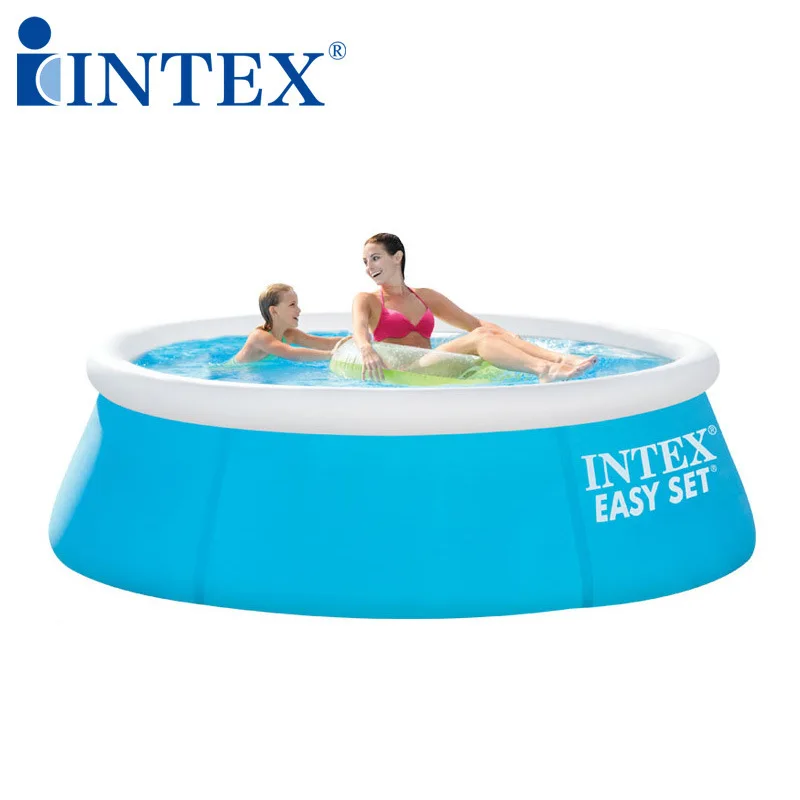 Simple Dish-Shaped Inflatable Water Play Pool Swimming Tub for Kids Adults Family Home Backyard Use